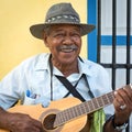 Musician playing traditional music in Havana Royalty Free Stock Photo